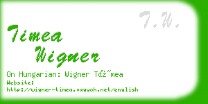 timea wigner business card